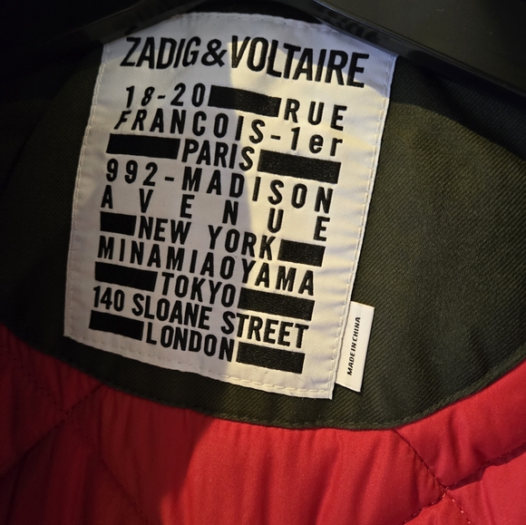Zadig & Voltaire Military Jacket Khaki Size Small - Picture 9 of 15